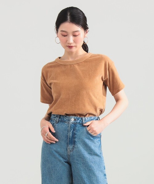 Demi-Luxe BEAMS（デミルクス ビームス）の「MAISON CORNICHON / クラシック ショートスリーブ Tシャツ（Tシャツ/カットソー・レディース・ブラック/オフホワイト/ブラウン系その他4・ONE SIZE）」の3枚目の写真