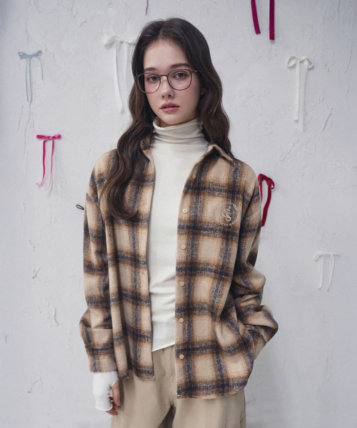 Vivacious(ビバシャス)の「Rosewood Check Shirt PINK(シャツ/ブラウス・レディース・ピンク・FREE)」の2枚目の写真