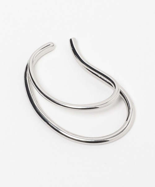 Andemiu（アンデミュウ）の「オーバル2レンイヤカフ630022（イヤーカフ・レディース・シルバー/ゴールド/シルバー×ゴールド・FREE）」の9枚目の写真