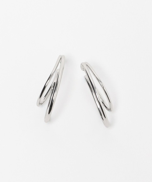 Andemiu（アンデミュウ）の「オーバル2レンイヤカフ630022（イヤーカフ・レディース・シルバー/ゴールド/シルバー×ゴールド・FREE）」の10枚目の写真