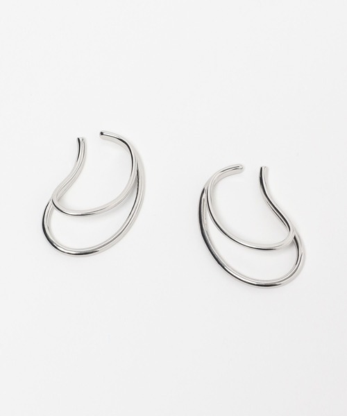 Andemiu（アンデミュウ）の「オーバル2レンイヤカフ630022（イヤーカフ・レディース・シルバー/ゴールド/シルバー×ゴールド・FREE）」の13枚目の写真