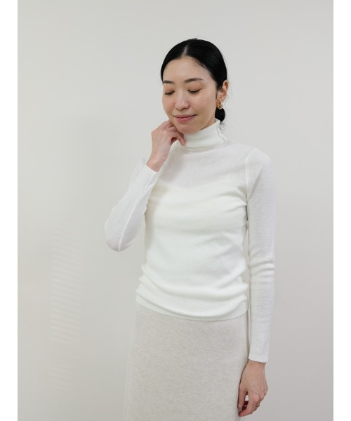 DOLLUPOOPS（ドールアップウップス）の「タートルネックニット（ニット/セーター・レディース・ブラウン/オフホワイト/チャコールグレー/ブラック・FREE）」の20枚目の写真