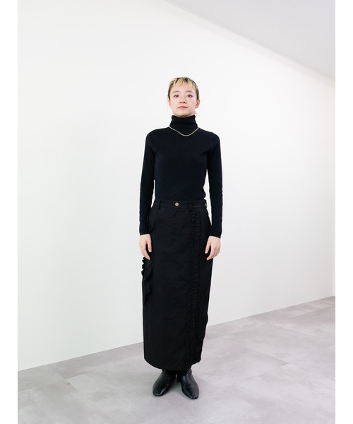 DOLLUPOOPS（ドールアップウップス）の「タートルネックニット（ニット/セーター・レディース・ブラウン/オフホワイト/チャコールグレー/ブラック・FREE）」の7枚目の写真