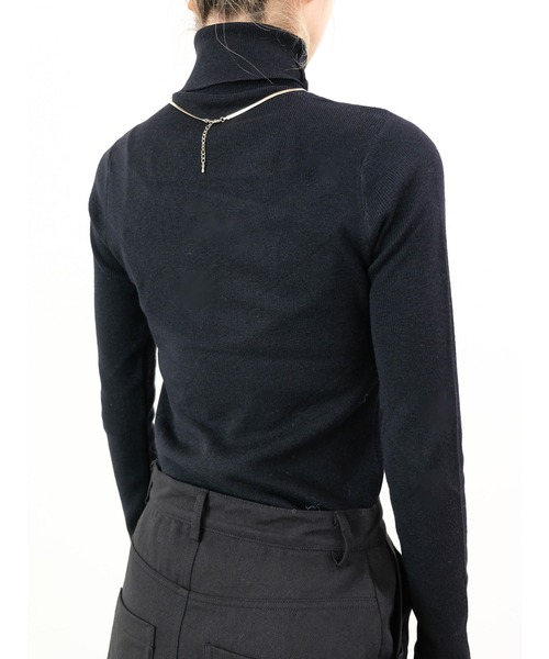 DOLLUPOOPS（ドールアップウップス）の「タートルネックニット（ニット/セーター・レディース・ブラウン/オフホワイト/チャコールグレー/ブラック・FREE）」の8枚目の写真