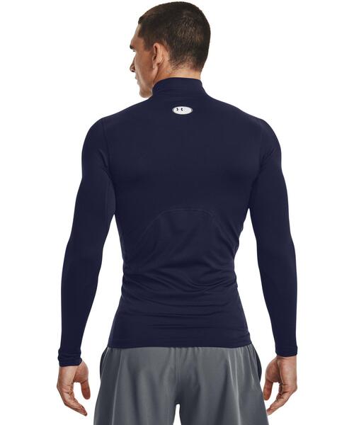 UNDER ARMOUR(アンダーアーマー)の「UAコールドギアアーマー コンプレッション ロングスリーブ モックネック シャツ(トレーニング/メンズ)(Tシャツ/カットソー・メンズ・ネイビー・S/L/XL/2XL/M)」の2枚目の写真