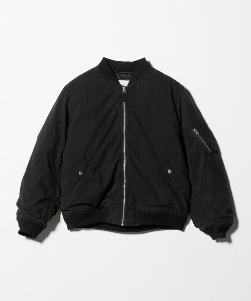 A DAY IN THE LIFE UNITED ARROWS(アデイインザライフユナイテッドアローズ)の「フェード パッカリング MA-1<A DAY IN THE LIFE>(MA-1・メンズ・ブラック/ダークグレー・M/L)」の2枚目の写真