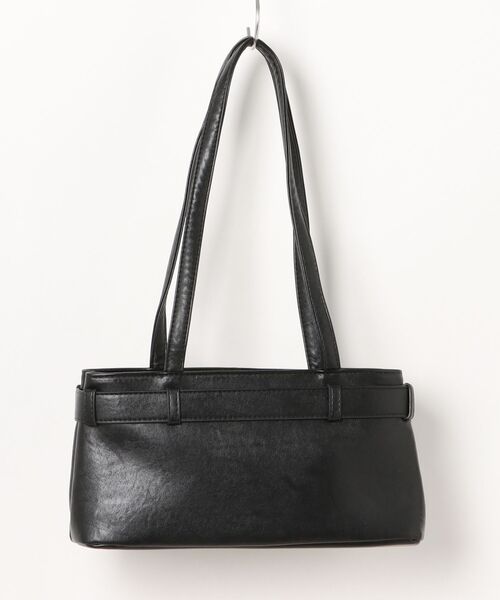 HALEY PESCA(ヘーリーペスカ)の「HALEY PESCA/スクエアベルテッドハンドバッグ(ハンドバッグ・レディース・ブラック/ライトブラウン・FREE)」の12枚目の写真