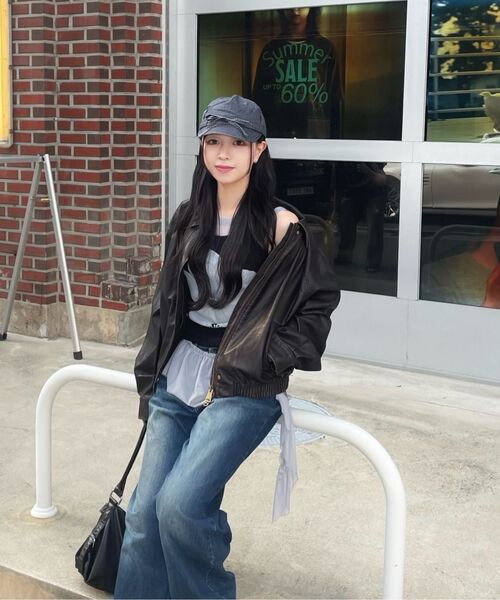 LADY VOLUME(レディーボリューム)の「9160 VINTAGE COATING LEATHER JUMPER_BROWN(ライダースジャケット・レディース・その他・FREE)」の10枚目の写真