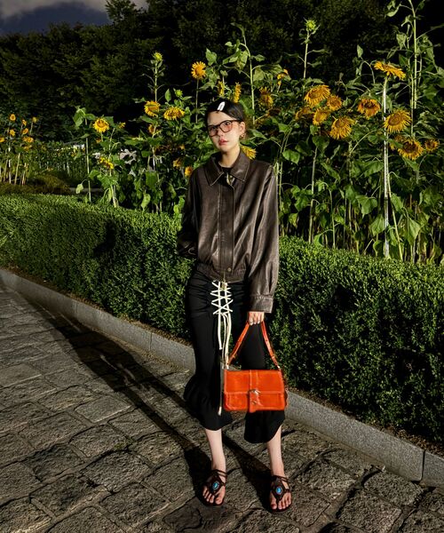LADY VOLUME(レディーボリューム)の「9160 VINTAGE COATING LEATHER JUMPER_BROWN(ライダースジャケット・レディース・その他・FREE)」の11枚目の写真