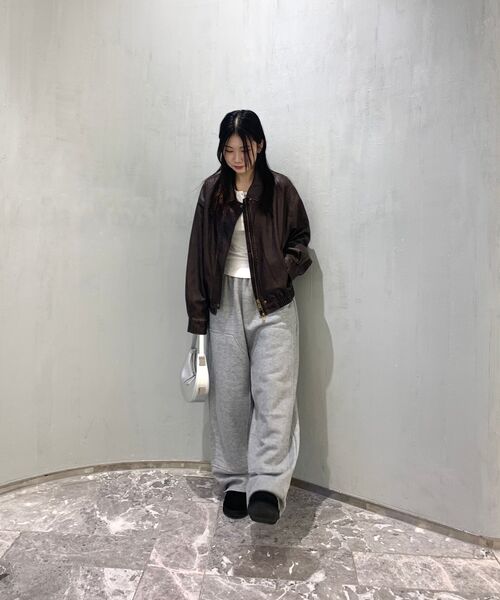 LADY VOLUME(レディーボリューム)の「9160 VINTAGE COATING LEATHER JUMPER_BROWN(ライダースジャケット・レディース・その他・FREE)」の6枚目の写真