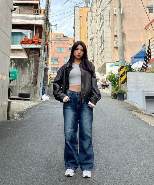 LADY VOLUME(レディーボリューム)の「9160 VINTAGE COATING LEATHER JUMPER_BROWN(ライダースジャケット・レディース・その他・FREE)」の3枚目の写真