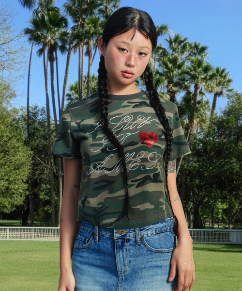 AMESWORLDWIDE（アメスワールドワイド）の「AMES HOTFIX CROP TEE CAMO（Tシャツ/カットソー・レディース・その他・FREE）」の8枚目の写真