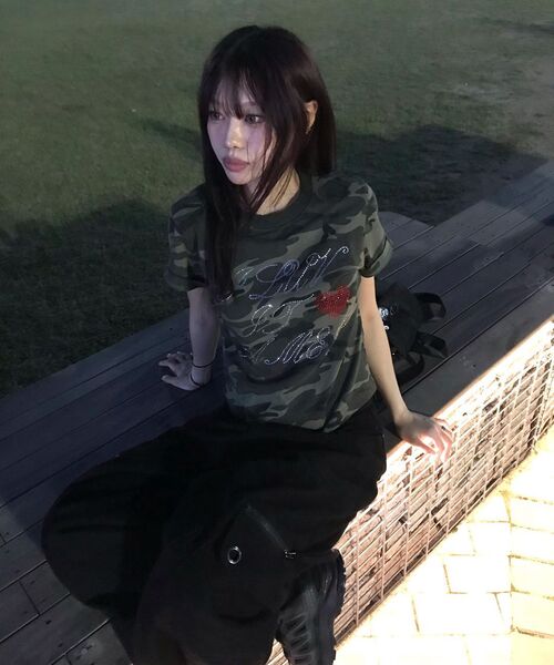 AMESWORLDWIDE（アメスワールドワイド）の「AMES HOTFIX CROP TEE CAMO（Tシャツ/カットソー・レディース・その他・FREE）」の16枚目の写真