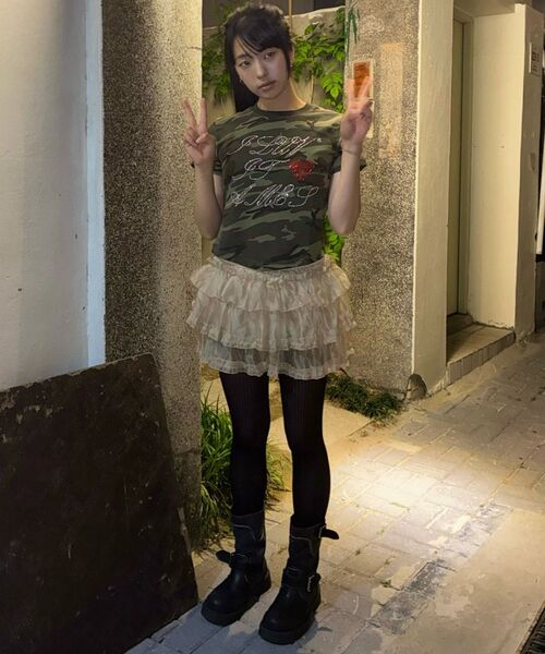 AMESWORLDWIDE（アメスワールドワイド）の「AMES HOTFIX CROP TEE CAMO（Tシャツ/カットソー・レディース・その他・FREE）」の21枚目の写真