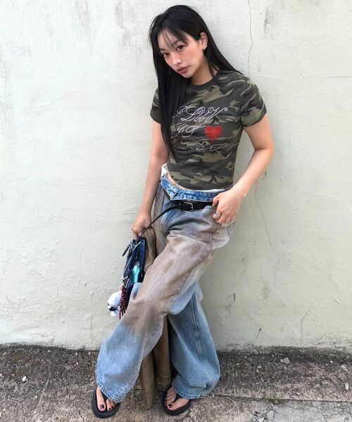 AMESWORLDWIDE（アメスワールドワイド）の「AMES HOTFIX CROP TEE CAMO（Tシャツ/カットソー・レディース・その他・FREE）」の22枚目の写真