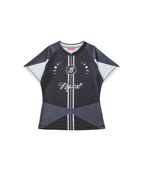 NYXX(エヌワイエックスエックス)の「ENCASE CIRCLE LINE JERSEY CHARCOAL(Tシャツ/カットソー・レディース・その他・FREE)」の2枚目の写真