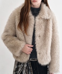 Fano Studios（ファノ ストゥディオズ）の「スナップボタン フェイクファージャケット FD25W205【Fano Studios】【2025AW】（その他アウター・レディース）」