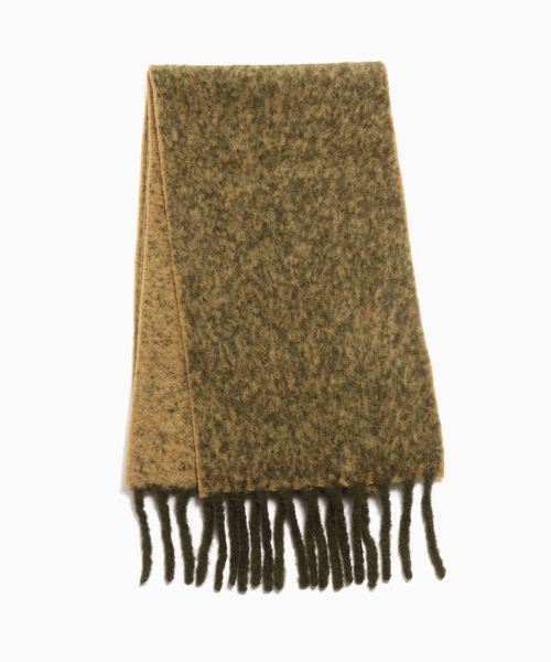 THE INOUE BROTHERS(ザイノウエブラザーズ)の「THE INOUE BROTHERS / ザ イノウエブラザーズ Two Colour Woolly Scarf(マフラー・メンズ・ブラック/イエロー/ブルー系その他・FREE)」の3枚目の写真