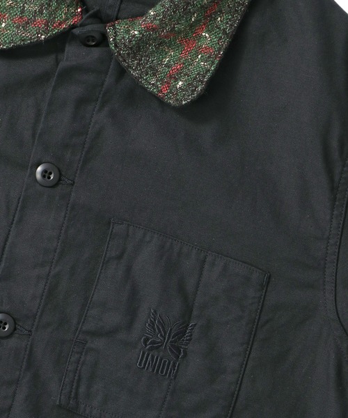 Needles（ニードルス）の「UNION x NEEDLES D N COVERALL JACKET - Back Sateen ニードルズ（カバーオール・メンズ・ブラック・LARGE/X-LARGE）」の3枚目の写真