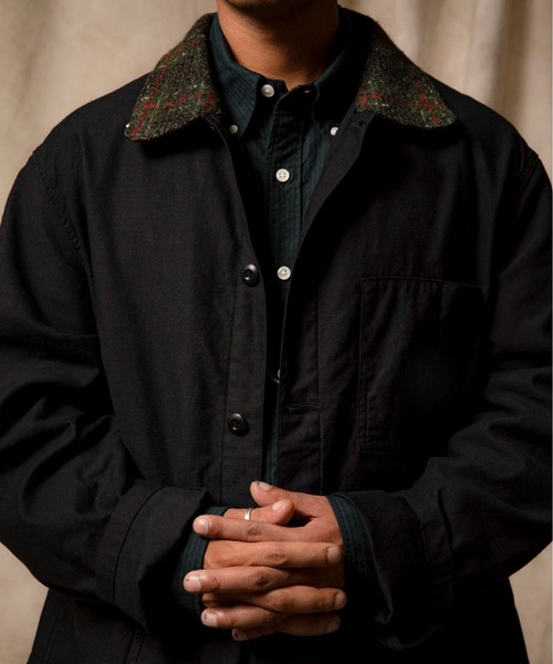 ジャケット・アウター UNION X NEEDLES D.N. COVERALL JACKET UNION X NEEDLES D.N. COVERALL JACKET - WOOL HERRINGBONE｜NEEDLES