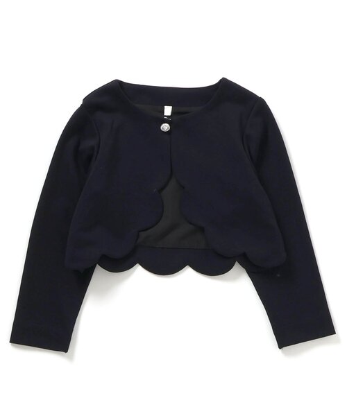 apres les cours(アプレレクール)の「フォーマルボレロ(カーディガン/ボレロ・キッズ・ネイビー/オフホワイト・100/110/120/130)」の10枚目の写真