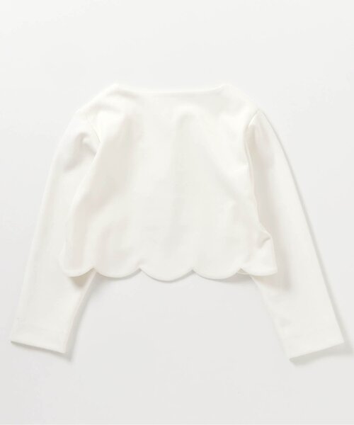 apres les cours(アプレレクール)の「フォーマルボレロ(カーディガン/ボレロ・キッズ・ネイビー/オフホワイト・100/110/120/130)」の8枚目の写真