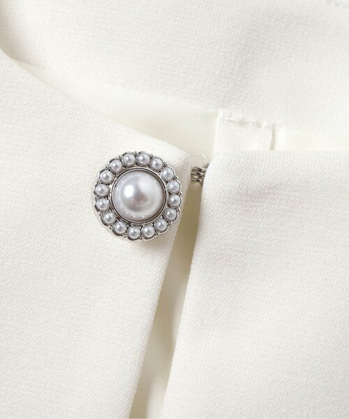 apres les cours(アプレレクール)の「フォーマルボレロ(カーディガン/ボレロ・キッズ・ネイビー/オフホワイト・100/110/120/130)」の6枚目の写真