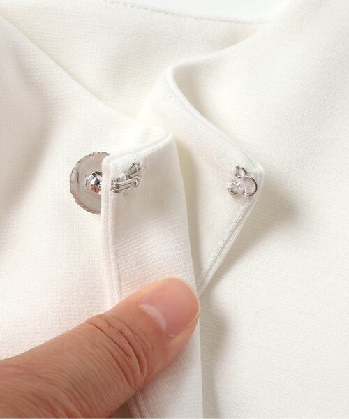 apres les cours(アプレレクール)の「フォーマルボレロ(カーディガン/ボレロ・キッズ・ネイビー/オフホワイト・100/110/120/130)」の5枚目の写真