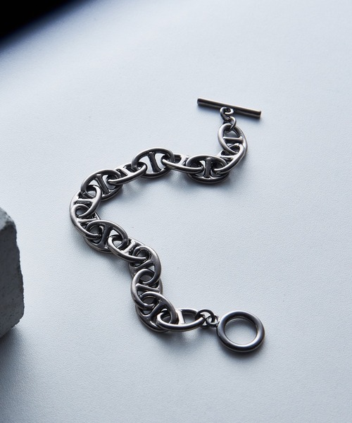 MAISON CLUB（メゾンクラブ）の「【MAISON CLUB】Anchor Chain bracelet アンカーチェーンブレスレット INF（ブレスレット・メンズ・シルバー系その他7/シルバー系9/シルバー系8/ブラック/シルバー系その他4/シルバー系その他6/シルバー/シルバー系その他/ゴールド/シルバー系その他3/シルバー系その他5・FREE）」の2枚目の写真