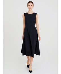 SLEEVELESS FLARE DRESS BLACK