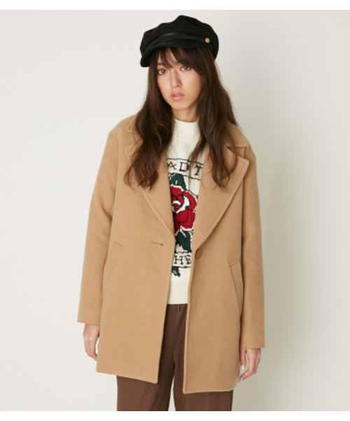 MOUSSY（マウジー）の「SINGLE CHESTER（その他アウター・レディース・ブラック系その他/ブラック/ベージュ・2/1）」の3枚目の写真