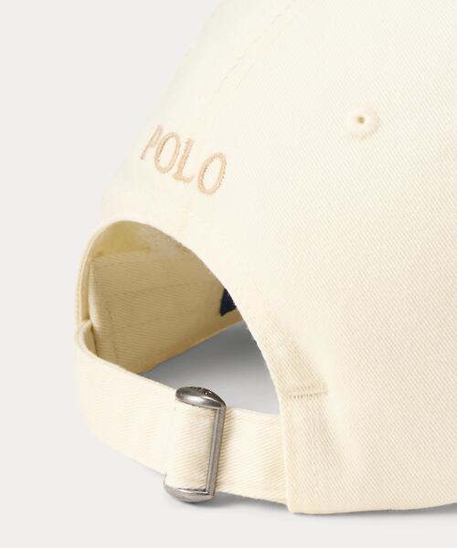 POLO RALPH LAUREN（ポロ ラルフ ローレン）の「コットン チノ ボール キャップ（キャップ・メンズ・ナチュラル・ONE）」の4枚目の写真