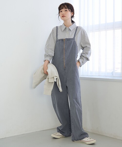 coen(コーエン)の「【スプリングカラー】ネルチェック レギュラーカラー長袖シャツ(シャツ/ブラウス・レディース・クリーム/ライトブルー/ライトピンク・M/L)」の18枚目の写真