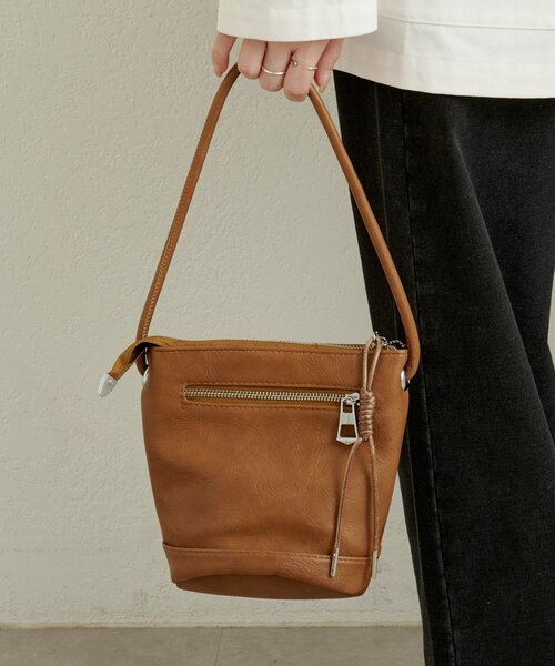 Omekashi（オメカシ）の「2wayミニBAG（トートバッグ・レディース・オフホワイト/ブラウン/ブラック・ONE SIZE）」の4枚目の写真