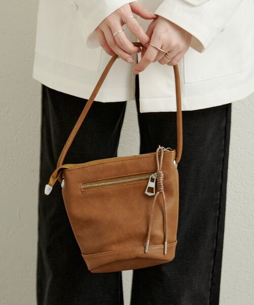 Omekashi（オメカシ）の「2wayミニBAG（トートバッグ・レディース・オフホワイト/ブラウン/ブラック・ONE SIZE）」の5枚目の写真