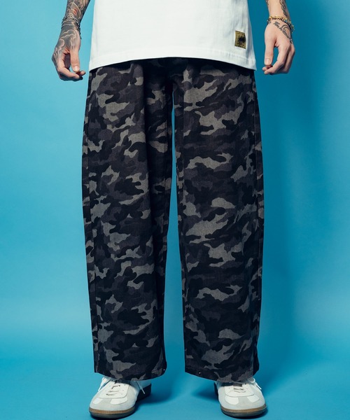 Subciety（サブサエティ）の「Camouflage baggy pants（その他パンツ・メンズ・カーキ/ブラック・SMALL/MEDIUM/LARGE/X-LARGE）」の2枚目の写真