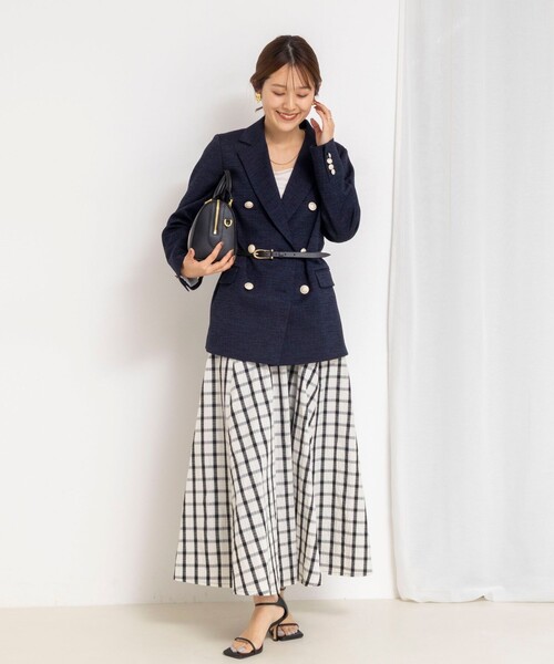 NOLLEY’S（ノーリーズ）の「スラブダブルジャケット（テーラードジャケット・レディース・ネイビー・38）」の5枚目の写真