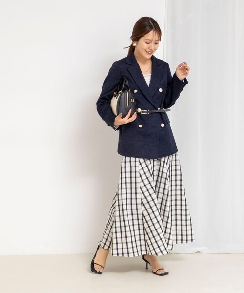 NOLLEY’S（ノーリーズ）の「スラブダブルジャケット（テーラードジャケット・レディース・ネイビー・38）」の6枚目の写真