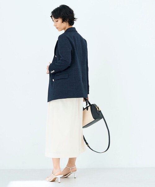 NOLLEY’S（ノーリーズ）の「スラブダブルジャケット（テーラードジャケット・レディース・ネイビー・38）」の8枚目の写真