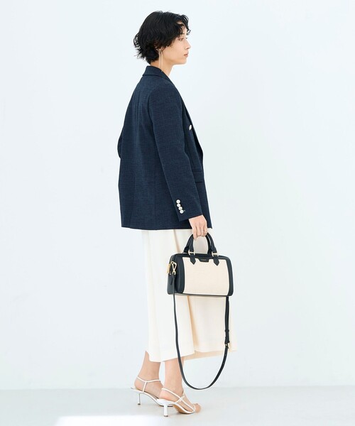 NOLLEY’S（ノーリーズ）の「スラブダブルジャケット（テーラードジャケット・レディース・ネイビー・38）」の10枚目の写真