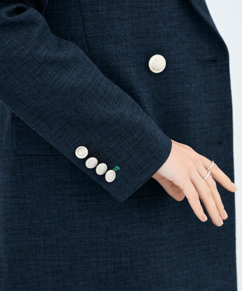 NOLLEY’S（ノーリーズ）の「スラブダブルジャケット（テーラードジャケット・レディース・ネイビー・38）」の18枚目の写真