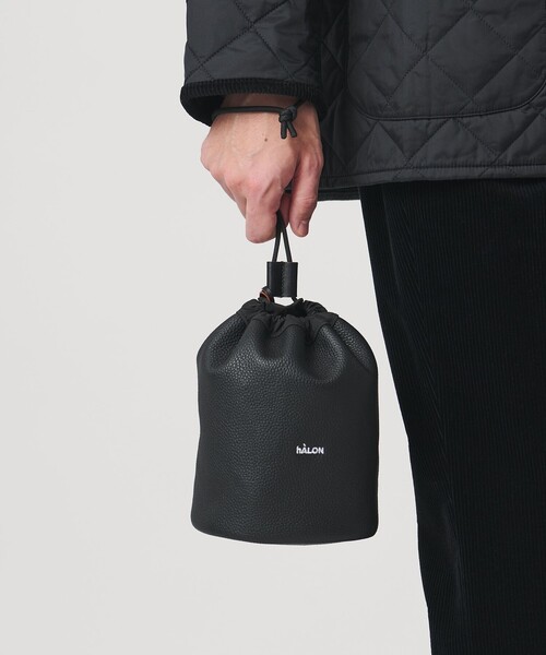 hALON(雑貨)（アーロン）の「＜hALON＞レザー 巾着バッグ（ショルダーバッグ・メンズ・ブラック・FREE）」の17枚目の写真
