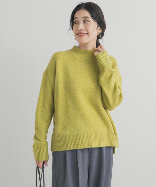 URBAN RESEARCH DOORS（アーバンリサーチドアーズ）の「ハイネックサイドスリットニット（ニット/セーター・レディース・グリーン系その他/チャコールグレー/ブルー/オフホワイト・FREE）」の21枚目の写真