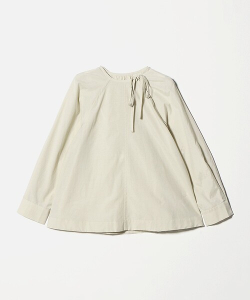 BEAUTY&YOUTH UNITED ARROWS（ビューティーアンドユースユナイテッドアローズ）の「リボンタイ ノーカラーブラウス（その他トップス・レディース・ホワイト/ブラック/オリーブ・FREE）」の21枚目の写真