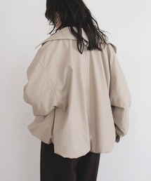 LIAN（リアン）の「フェイクレザーバルーンジャケット（ブルゾン）」