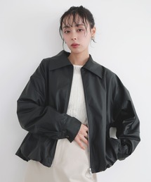LIAN（リアン）の「フェイクレザーバルーンジャケット（ブルゾン）」