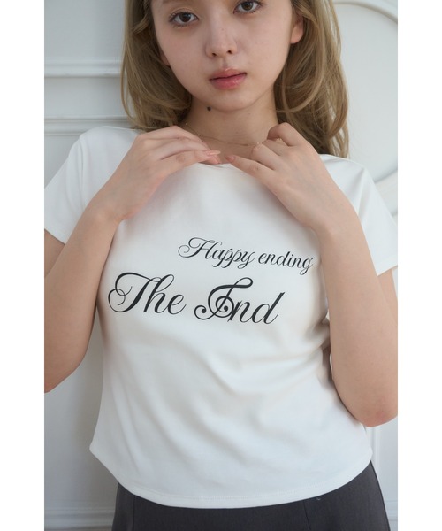 Smyeon(スミョン)の「Compact Logo Tee/コンパクトロゴTシャツ(Tシャツ/カットソー・レディース・イエロー/ブラック/ホワイト・FREE)」の6枚目の写真