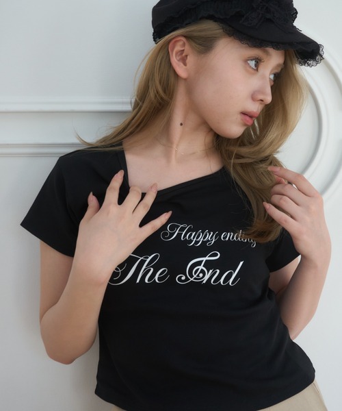Smyeon(スミョン)の「Compact Logo Tee/コンパクトロゴTシャツ(Tシャツ/カットソー・レディース・イエロー/ブラック/ホワイト・FREE)」の18枚目の写真