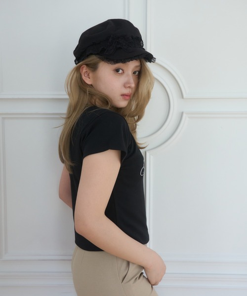 Smyeon(スミョン)の「Compact Logo Tee/コンパクトロゴTシャツ(Tシャツ/カットソー・レディース・イエロー/ブラック/ホワイト・FREE)」の20枚目の写真