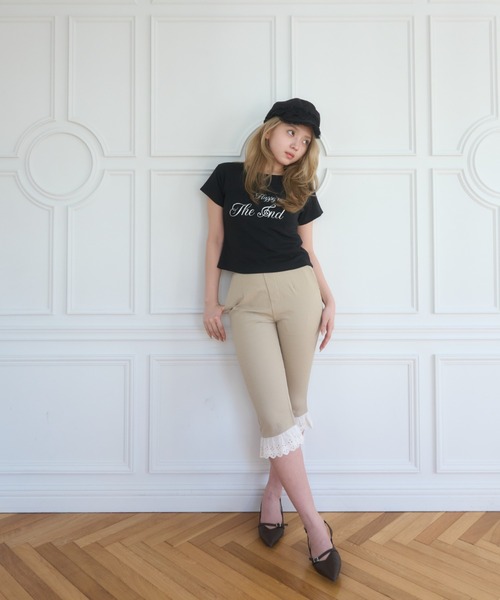 Smyeon(スミョン)の「Compact Logo Tee/コンパクトロゴTシャツ(Tシャツ/カットソー・レディース・イエロー/ブラック/ホワイト・FREE)」の22枚目の写真